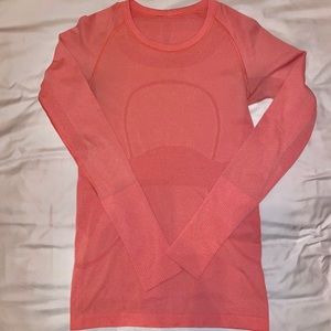 Pink Swiftly Tech Lululemon Long Sleeve